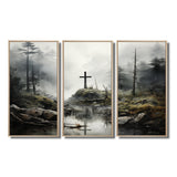 Religious Cross Transcendent Grace Forest - Multi-Panels