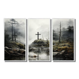 Religious Cross Transcendent Grace Forest - Multi-Panels