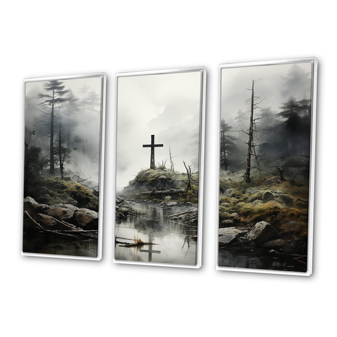 Religious Cross Transcendent Grace Forest - Multi-Panels