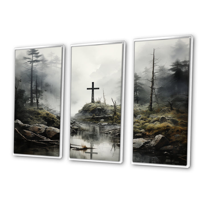 Religious Cross Transcendent Grace Forest - Multi-Panels