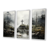 Religious Cross Transcendent Grace Forest - Multi-Panels