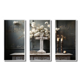 Religious Cross Transcendent Silence - Multi-Panel Canvas Prints