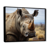Rhinoceros Monochrome Portrait - Rhinoceros Wall Decor