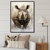 Rhinoceros Majestic Portrait - Gray Rhinoceros Wall Art