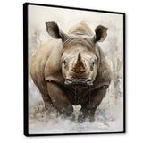 Rhinoceros Majestic Portrait - Gray Rhinoceros Wall Art