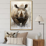 Rhinoceros Majestic Portrait - Gray Rhinoceros Wall Art