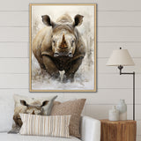 Rhinoceros Majestic Portrait - Gray Rhinoceros Wall Art