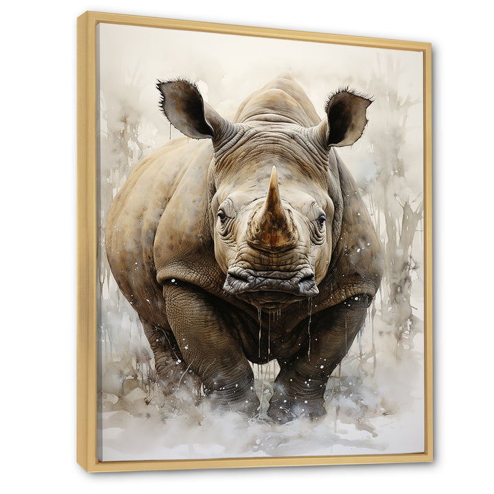 Rhinoceros Majestic Portrait - Gray Rhinoceros Wall Art