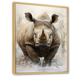 Rhinoceros Majestic Portrait - Gray Rhinoceros Wall Art