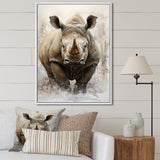 Rhinoceros Majestic Portrait - Gray Rhinoceros Wall Art