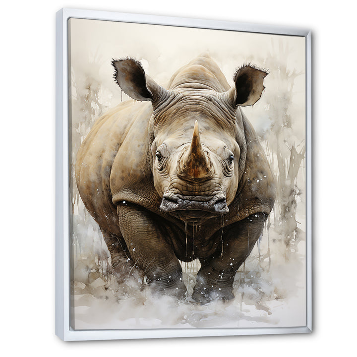 Rhinoceros Majestic Portrait - Gray Rhinoceros Wall Art