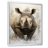 Rhinoceros Majestic Portrait - Gray Rhinoceros Wall Art