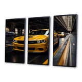 Yellow Car On Highway Symphony - Multi-Panels