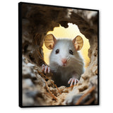 Cute White Rodent - Rodent Bedroom Wall Art