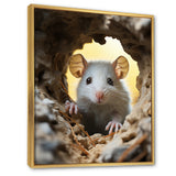 Cute White Rodent - Rodent Bedroom Wall Art