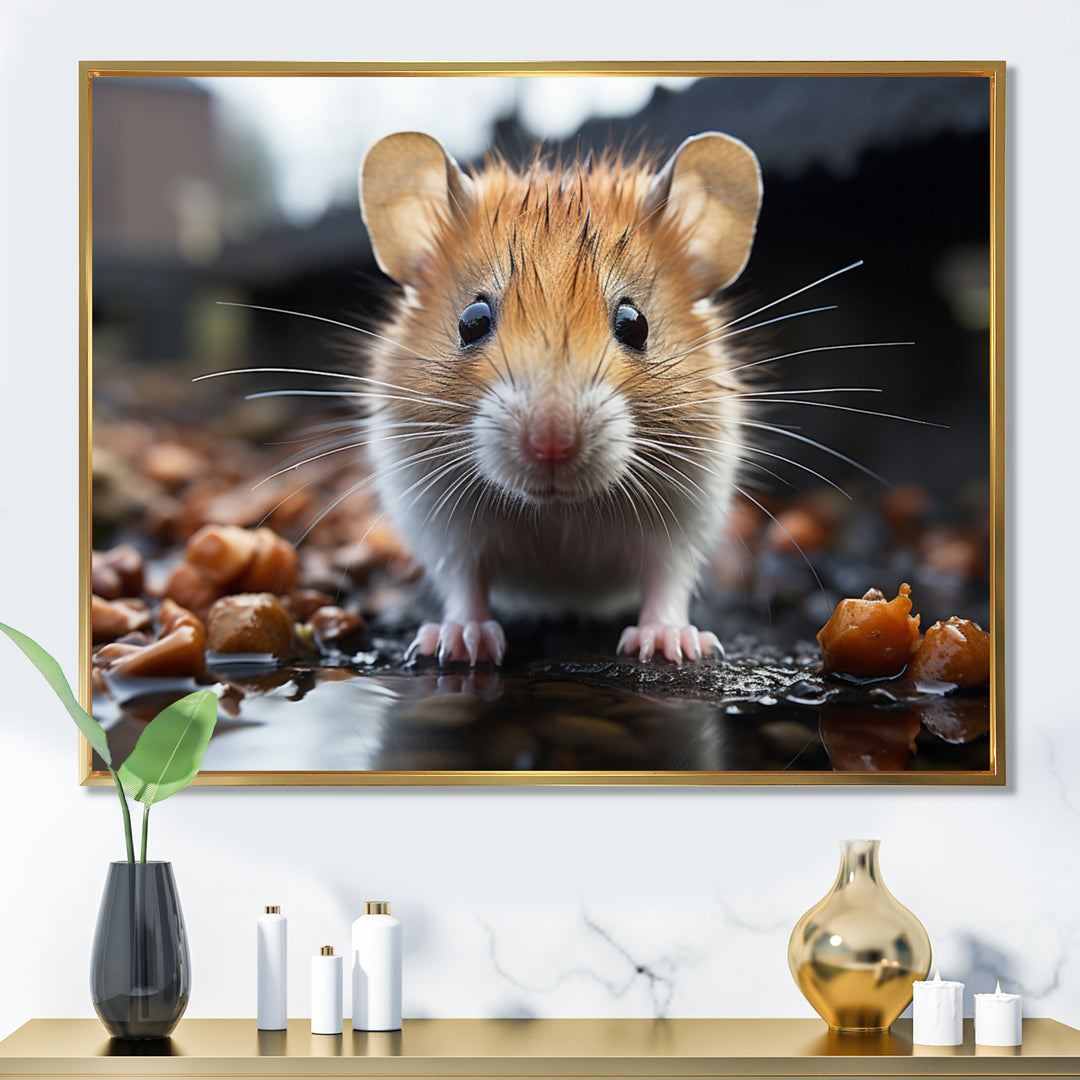 Curious Cute Rodent - Rodent Canvas Wall Art