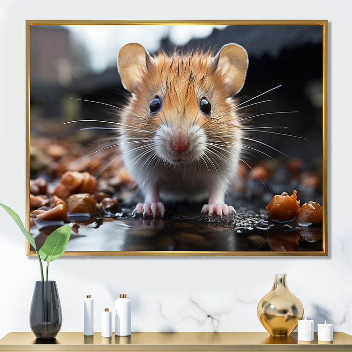 Curious Cute Rodent - Rodent Canvas Wall Art