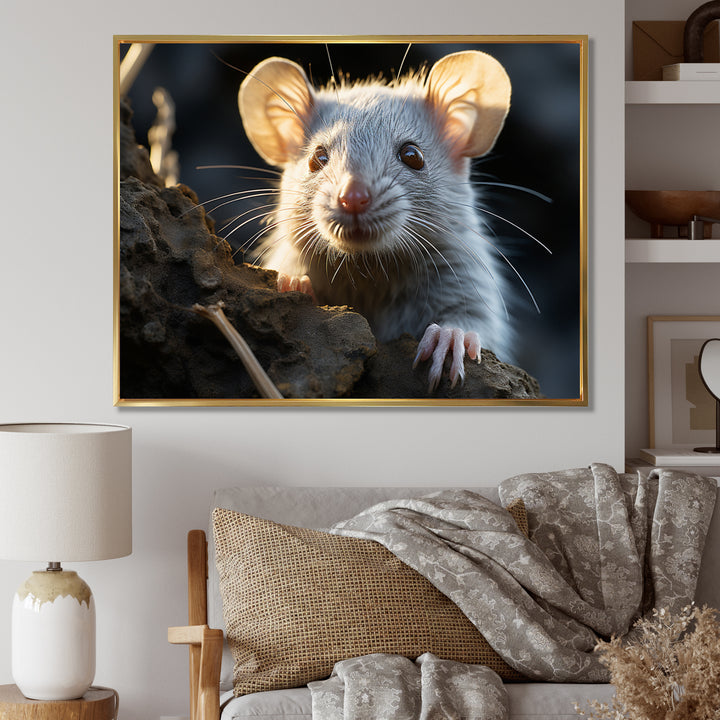 Cute Rodent Portrait - Rodent Canvas Wall Art