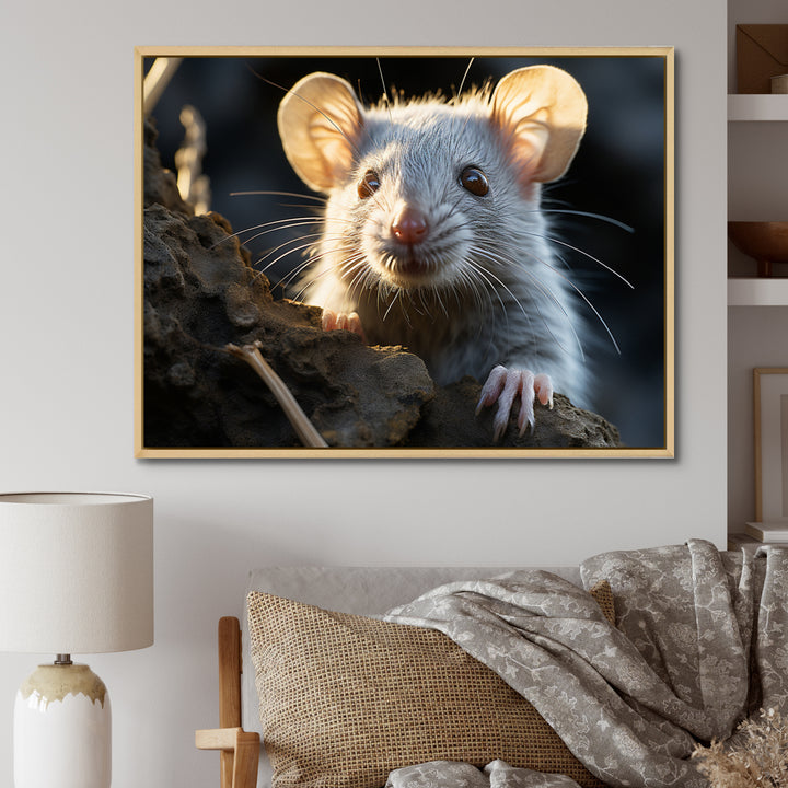 Cute Rodent Portrait - Rodent Canvas Wall Art