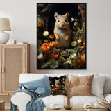 Cute Rodent In Flowers - Rodent Wall Decor