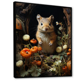 Cute Rodent In Flowers - Rodent Wall Decor
