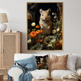Cute Rodent In Flowers - Rodent Wall Decor