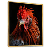 Brown Rooster Closeup Portrait - Rooster Home Decor Art