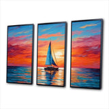 Sailboat Abstract Horizon II - Multi-Panels
