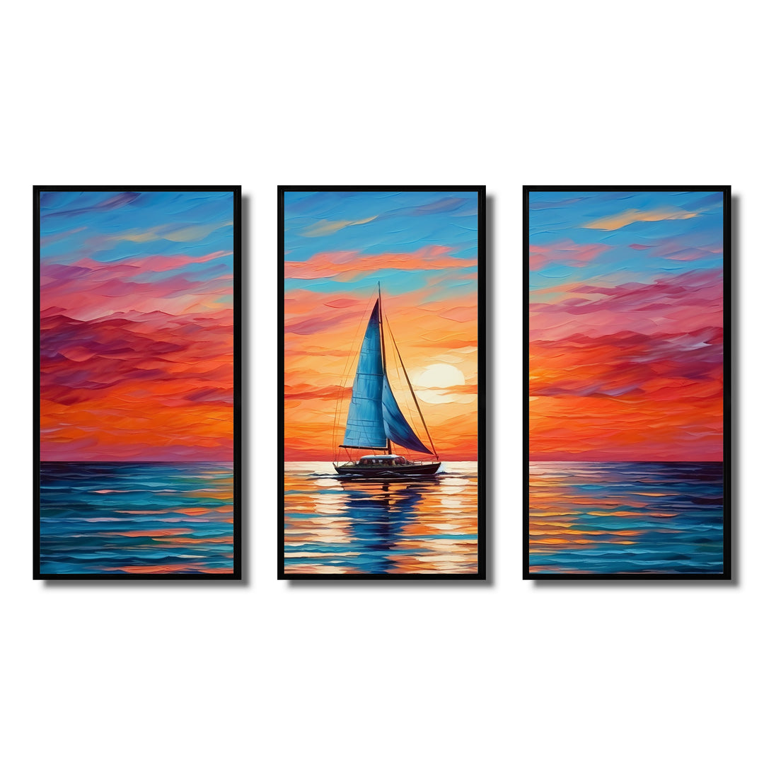 Sailboat Abstract Horizon II - Multi-Panels