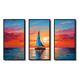 Sailboat Abstract Horizon II - Multi-Panels