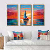 Sailboat Abstract Horizon II - Multi-Panels