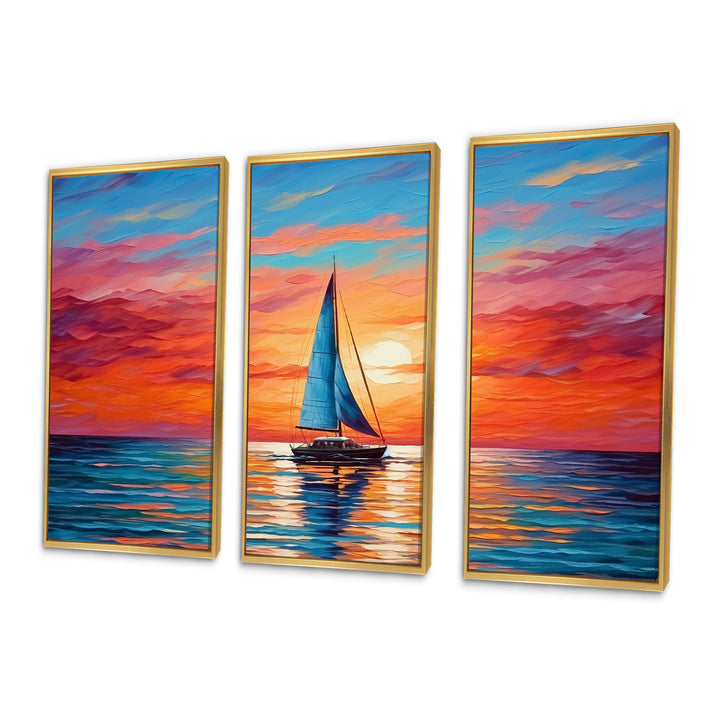 Sailboat Abstract Horizon II - Multi-Panels