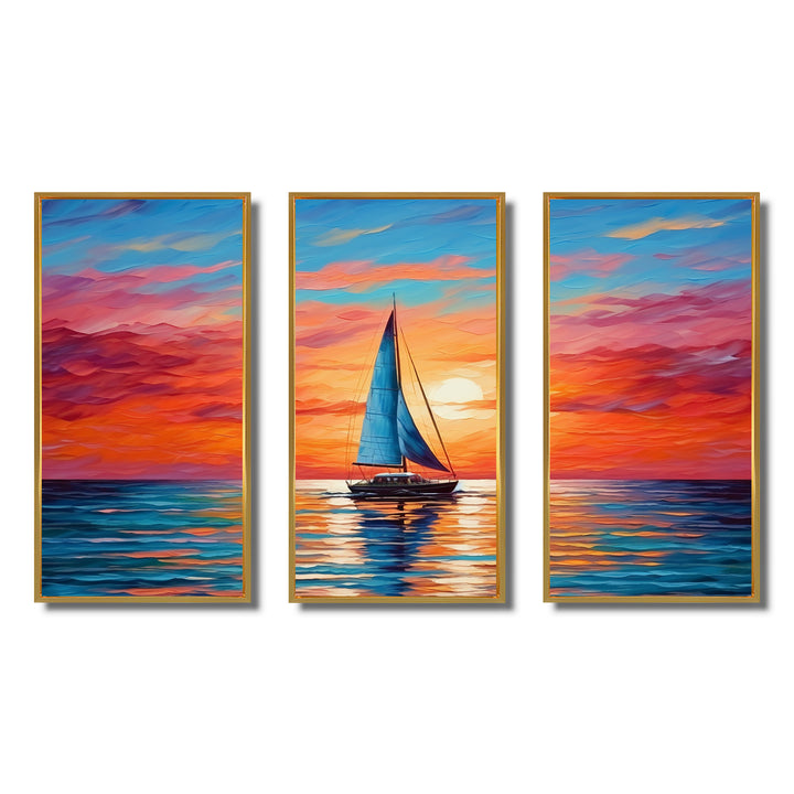 Sailboat Abstract Horizon II - Multi-Panels