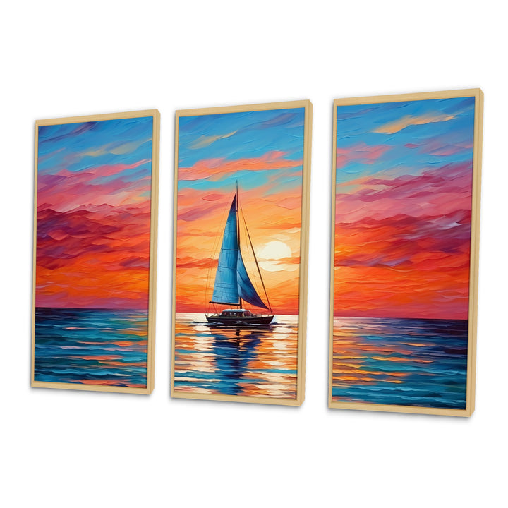 Sailboat Abstract Horizon II - Multi-Panels