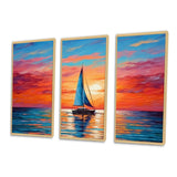 Sailboat Abstract Horizon II - Multi-Panels