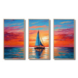 Sailboat Abstract Horizon II - Multi-Panels