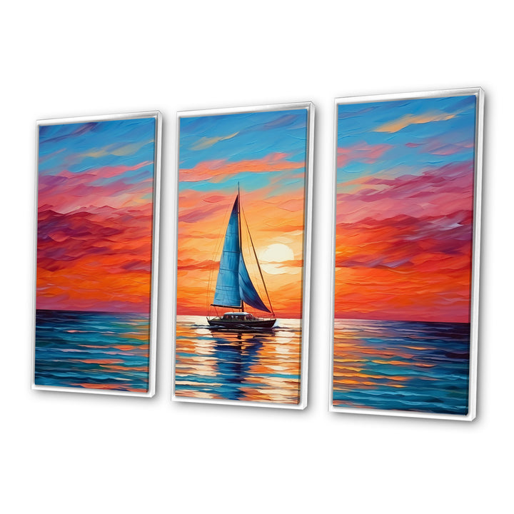 Sailboat Abstract Horizon II - Multi-Panels