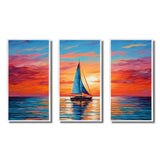 Sailboat Abstract Horizon II - Multi-Panels