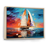 Sailboat Abstract Maritime I - Boat Sailing Canvas Wall Art