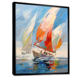 Sailboat Abstract Winds I - Transportation Canvas Wall Art