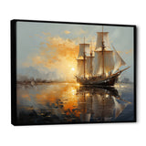 Sailboat Celestial Voyages I - Boat Sailing Canvas Wall Art