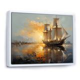 Sailboat Celestial Voyages I - Boat Sailing Canvas Wall Art