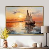 Sailboat Celestial Voyages II - Transportation Canvas Wall Art