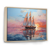Sailboat Chromatic Sails - Boat Sailing Canvas Wall Art