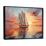 Sailboat Coastal Dreams I - Boat Sailing Canvas Wall Art