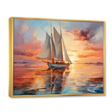 Sailboat Coastal Dreams I - Boat Sailing Canvas Wall Art