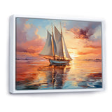 Sailboat Coastal Dreams I - Boat Sailing Canvas Wall Art