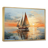 Minimalism Sailboat Rhythms I - Boat Sailing Canvas Wall Art