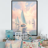Sailboat Dreamy Regatta - Boat Sailing Canvas Wall Art