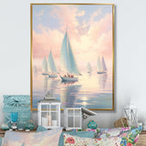 Sailboat Dreamy Regatta - Boat Sailing Canvas Wall Art